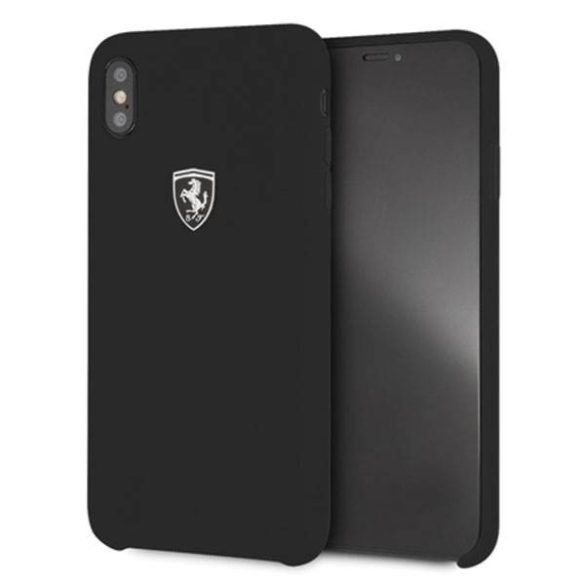 Ferrari keménytok FEOSIHCI65BK iPhone Xs Max fekete szilikon Off track tok