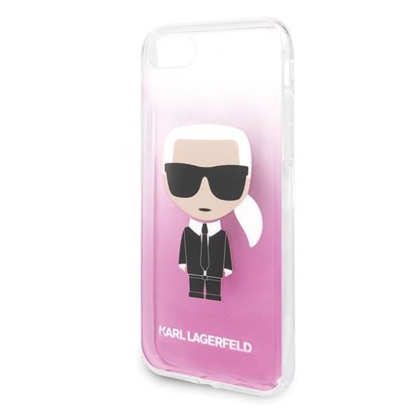 Karl Lagerfeld KLHCI8TRDFKPI iPhone 7/8 SE 2020 / SE 2022 rózsaszín színátmenetes ikonikus Karl