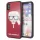 Karl Lagerfeld KLHCPXDLHRE iPhone X/Xs piros ikonikus csillogós tok Karl Lagerfeld fej