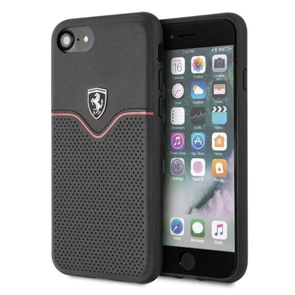 Ferrari keménytok FEOVEHCI8BK iPhone 7/8 SE2020 / SE 2022 fekete Off Track Victory tok