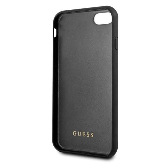 Guess GUHCI8TGGPLP iPhone 7/8/SE 2020/SE 2022 világos rózsaszín Peony G Double Layer Glitter keménytok