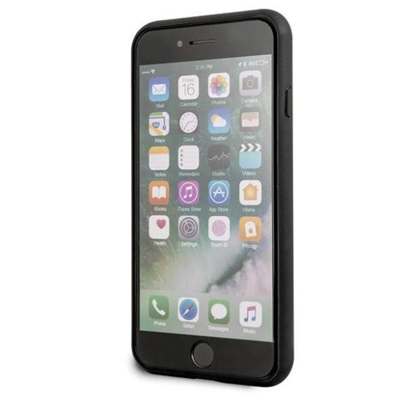Guess GUHCI8TGGPLP iPhone 7/8/SE 2020/SE 2022 világos rózsaszín Peony G Double Layer Glitter keménytok