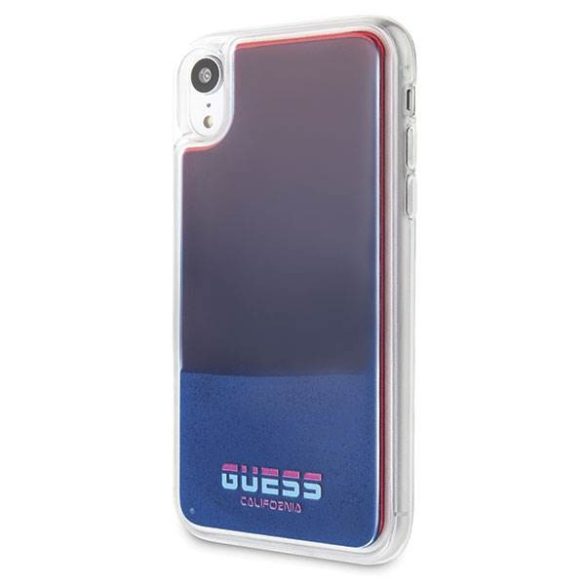 Guess GUHCI61GLCRE iPhone Xr piros California foszforeszkáló keménytok