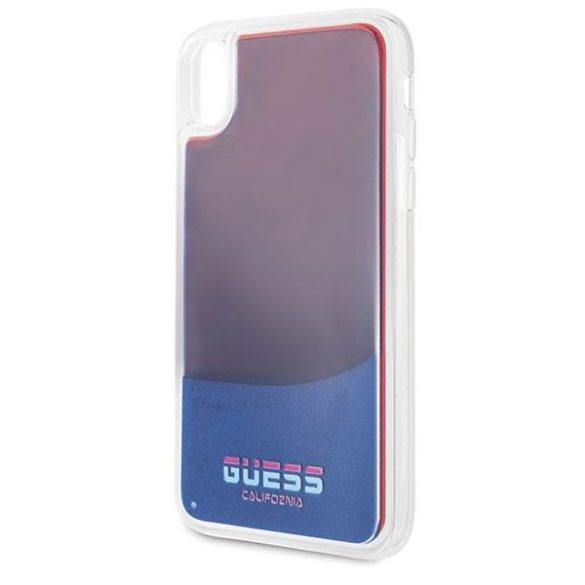 Guess GUHCI61GLCRE iPhone Xr piros California foszforeszkáló keménytok