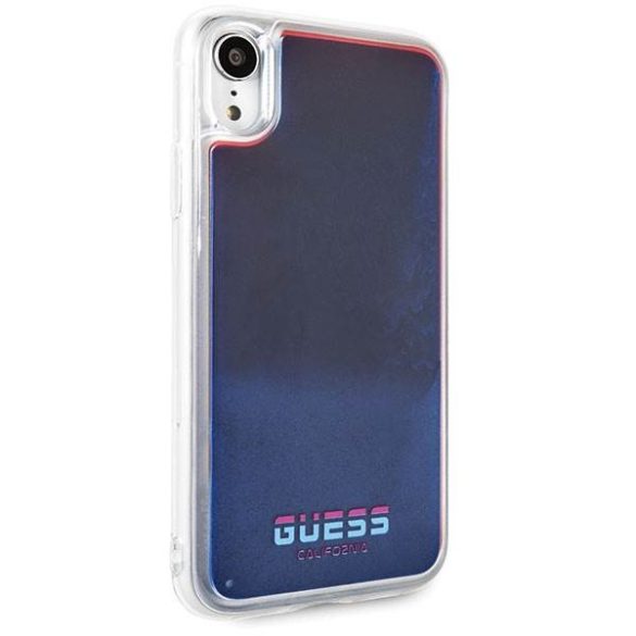 Guess GUHCI61GLCRE iPhone Xr piros California foszforeszkáló keménytok