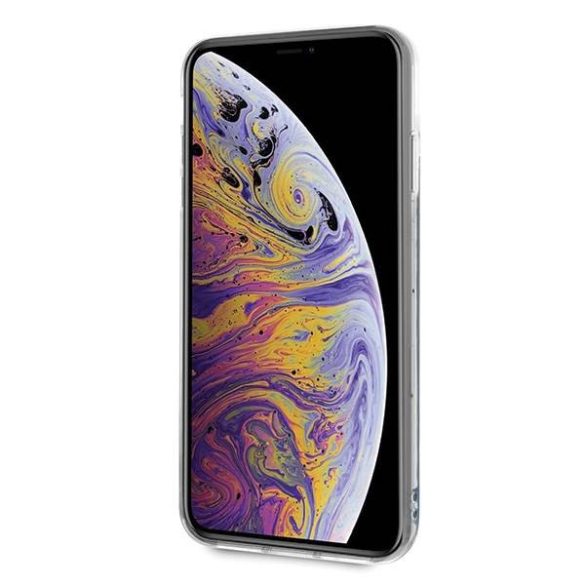 Guess GUHCI65GLCRE iPhone Xs Max piros California foszforeszkáló keménytok