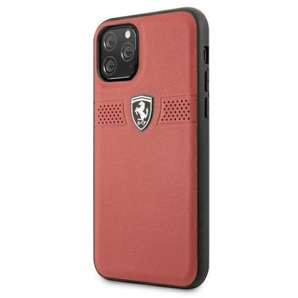 Ferrari FEOBAHCN58RE iPhone 11 Pro 5,8" piros keménytok Off Track bőr tok
