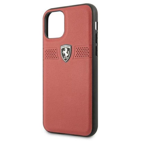 Ferrari FEOBAHCN58RE iPhone 11 Pro 5,8" piros keménytok Off Track bőr tok