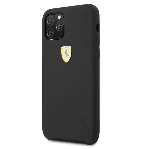 Ferrari keménytok FESSIHCN65BK iPhone 11 Pro Max fekete szilikon tok