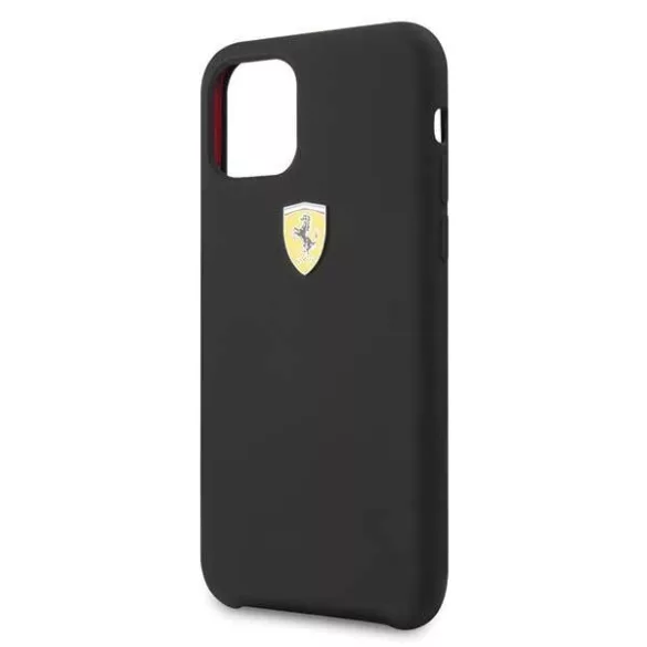 Ferrari keménytok FESSIHCN65BK iPhone 11 Pro Max fekete szilikon tok
