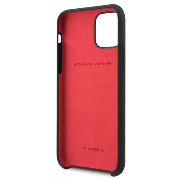 Ferrari keménytok FESSIHCN65BK iPhone 11 Pro Max fekete szilikon tok