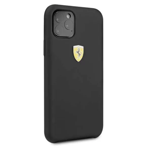 Ferrari keménytok FESSIHCN65BK iPhone 11 Pro Max fekete szilikon tok