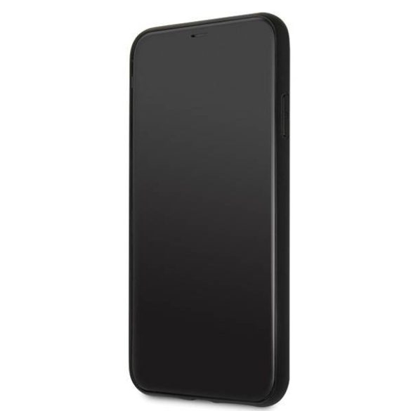 Karl Lagerfeld KLHCN65DLFKBK iPhone 11 Pro Max fekete keménytok ikonikus Karl csillogó