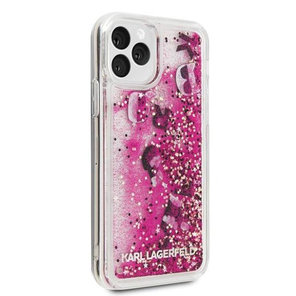 Karl Lagerfeld KLHCN58ROPI iPhone 11 Pro rózsaarany keménytok csillogó