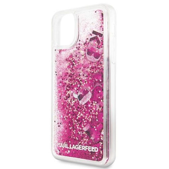 Karl Lagerfeld KLHCN65ROPI iPhone 11 Pro Max rózsaarany csillogós keménytok