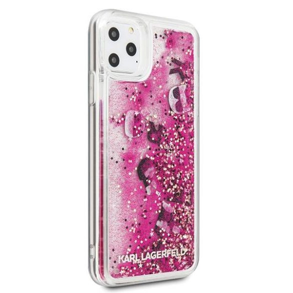Karl Lagerfeld KLHCN65ROPI iPhone 11 Pro Max rózsaarany csillogós keménytok