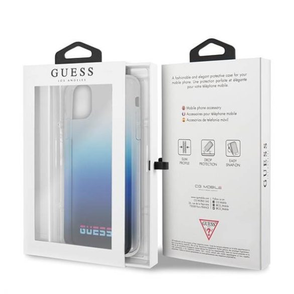 Guess GUHCN58DGCNA iPhone 11 Pro színátmenetes kék California keménytok