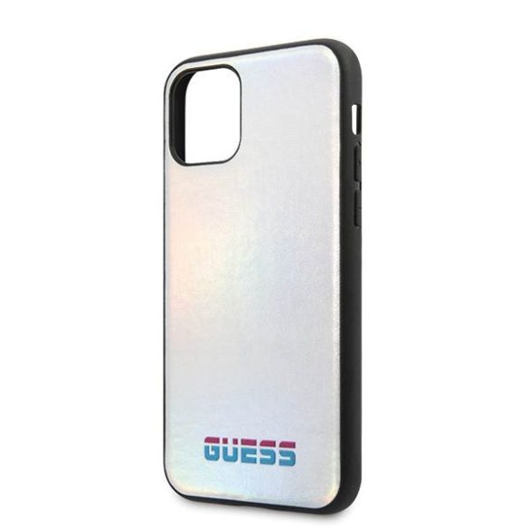 Guess GUHCN58BLD iPhone 11 Pro ezüst irizáló keménytok