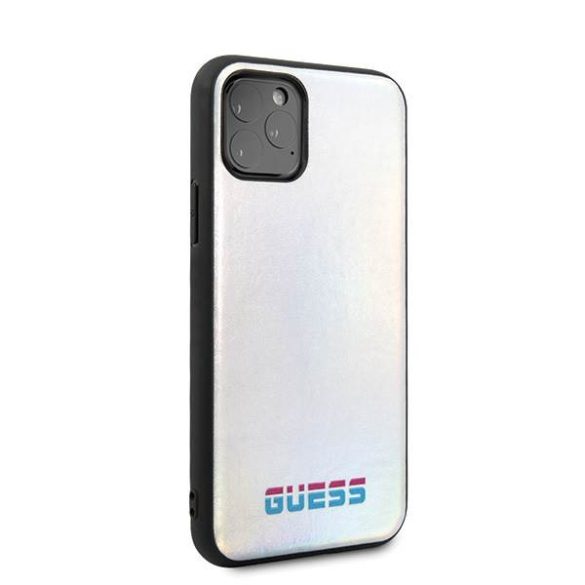 Guess GUHCN58BLD iPhone 11 Pro ezüst irizáló keménytok