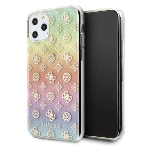 Guess GUHCN58PEOML iPhone 11 Pro többszínű irizáló 4G bazsarózsa keménytok