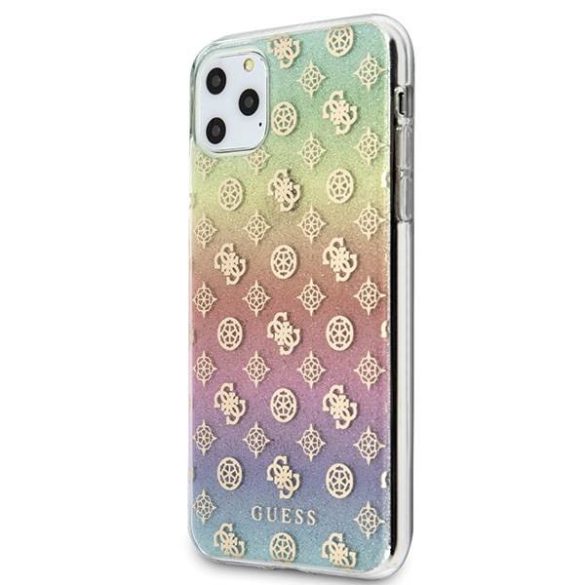 Guess GUHCN65PEOML iPhone 11 Pro Max többszínű irizáló 4G bazsarózsa keménytok