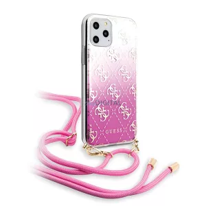 Guess GUHCN65WO4GPI iPhone 11 Pro Max rózsaszín kemény tok 4G Gradient