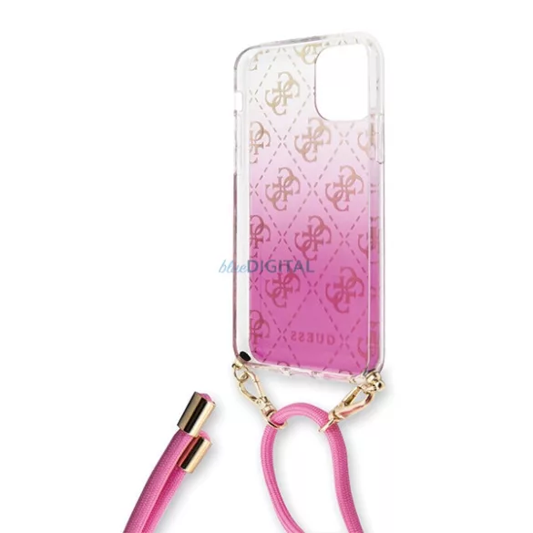 Guess GUHCN65WO4GPI iPhone 11 Pro Max rózsaszín kemény tok 4G Gradient