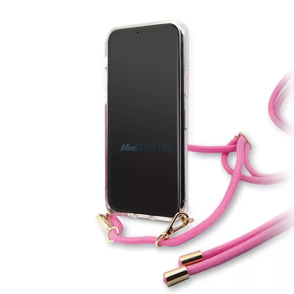 Guess GUHCN65WO4GPI iPhone 11 Pro Max rózsaszín kemény tok 4G Gradient