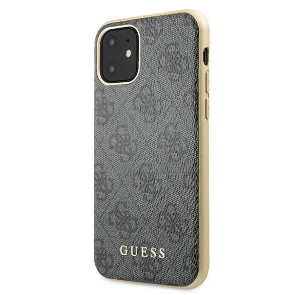 Guess GUHCN61G4GG iPhone 11 6,1" / Xr szürke 4G Collection keménytok