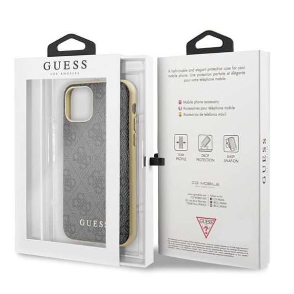 Guess GUHCN61G4GG iPhone 11 6,1" / Xr szürke 4G Collection keménytok