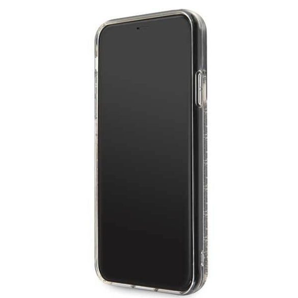 Guess GUHCN65GLHFLGO iPhone 11 Pro Max 6,5" arany csillogó szivecskés keménytok