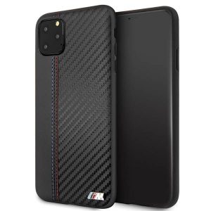 Tok keménytok BMW BMHCN65MCARBK iPhone 11 Pro Max fekete PU Carbon