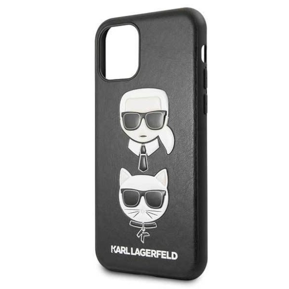 Karl Lagerfeld KLHCN61KICKC iPhone 11 6,1" / Xr fekete Karl & Choupette keménytok