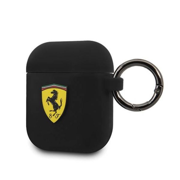 Ferrari FESACCSILSHBK AirPods 1/2 tok fekete szilikon