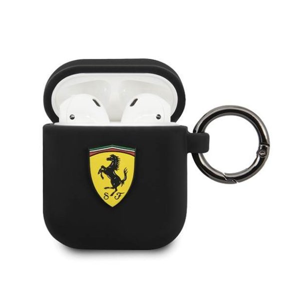 Ferrari FESACCSILSHBK AirPods 1/2 tok fekete szilikon