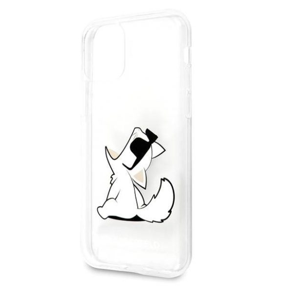 Karl Lagerfeld KLHCN61CFNRC iPhone 11 6,1" / Xr átlátszó Choupette Fun keménytok