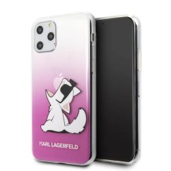   Karl Lagerfeld KLHCN58CFNRCPI iPhone 11 Pro rózsaszín Choupette Fun keménytok