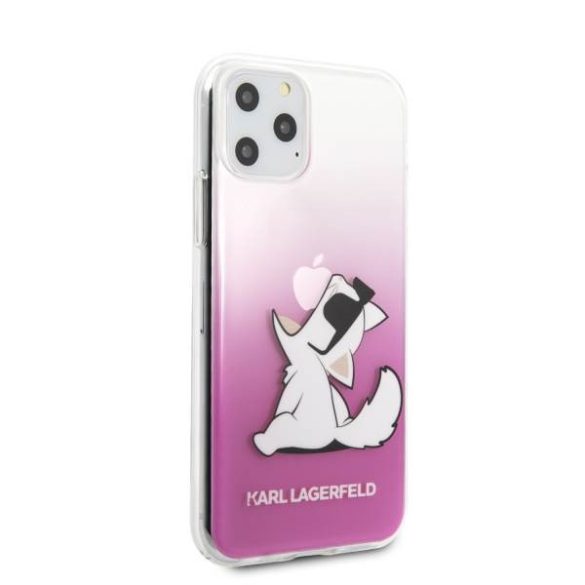 Karl Lagerfeld KLHCN58CFNRCPI iPhone 11 Pro rózsaszín Choupette Fun keménytok