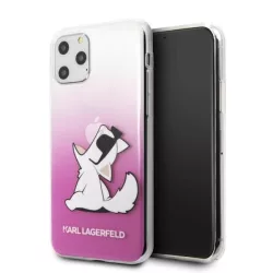   Karl Lagerfeld KLHCN65CFNRCPI iPhone 11 Pro Max rózsaszín Choupette Fun keménytok