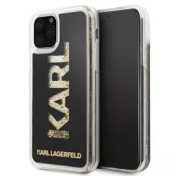   Karl Lagerfeld KLHCN58KAGBK iPhone 11 Pro fekete Karl logo Glitter tok