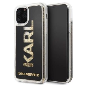 Karl Lagerfeld KLHCN58KAGBK iPhone 11 Pro fekete Karl logo Glitter tok