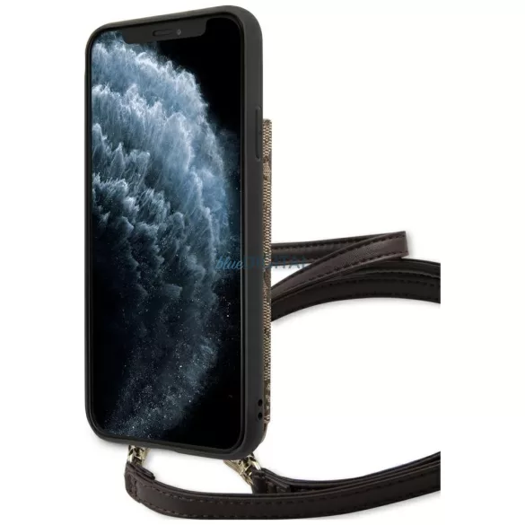Guess GUHCN65CB4GB iPhone 11 Pro Max/barna kemény tok 4G Crossbody