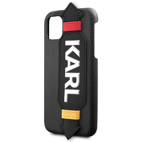 Karl Lagerfeld KLHCN58HDAWBK iPhone 11 Pro 5,8" keménytok fekete pánttal