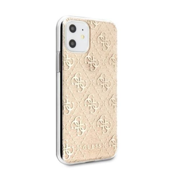 Guess GUHCN61PCU4GLGO iPhone 11 6,1" / Xr arany 4G csillogós keménytok