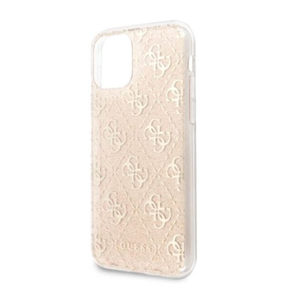Guess GUHCN61PCU4GLGO iPhone 11 6,1" / Xr arany 4G csillogós keménytok