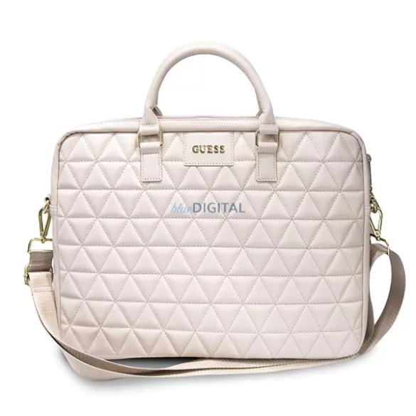 Guess táska GUCB15QLPK 16" rózsaszín steppelt