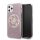 Guess GUHCN58PCUGLPI iPhone 11 Pro rózsaszín 4G Circle Glitter keménytok