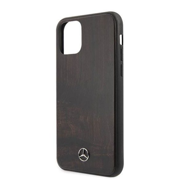 Mercedes MEHCN58VWOBR iPhone 11 Pro barna keménytok Wood Line Rosewood