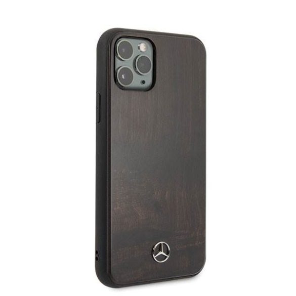 Mercedes MEHCN58VWOBR iPhone 11 Pro barna keménytok Wood Line Rosewood