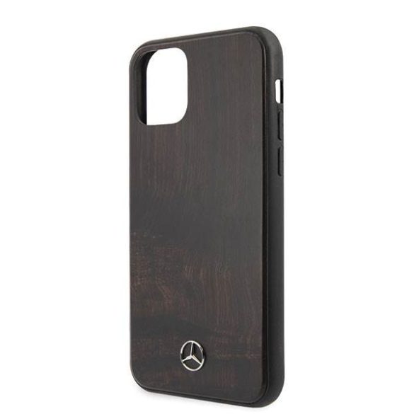 Mercedes MEHCN65VWOBR iPhone 11 Pro Max barna keménytok Wood Line Rosewood